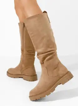 Cizme dama fara toc Martha camel