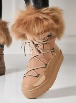 Cizme Dama Imblanite Kaki din Fas Nahed