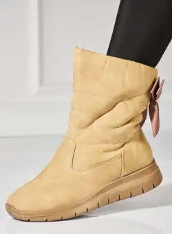 Cizme Dama Imblanite Kaki din Piele Ecologica Yara