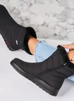 Cizme Dama Imblanite Negre din Fas Kamyla