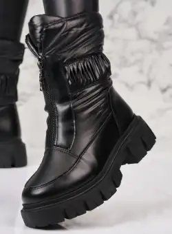 Cizme Dama Imblanite Negre din Fas Nena