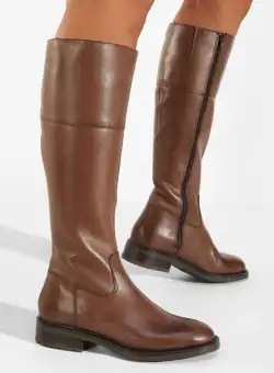 Cizme dama piele maro Magine