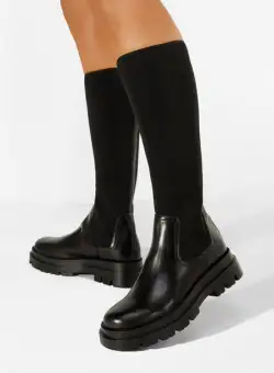 Cizme dama piele negre Lorsa