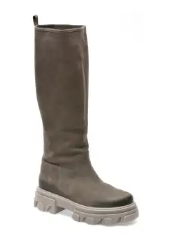 Cizme GLORIA gri, 56904, din nabuc