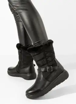 Cizme imblanite dama Eleanore negre