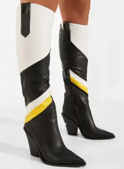 Cizme lungi dama Marchena multicolore