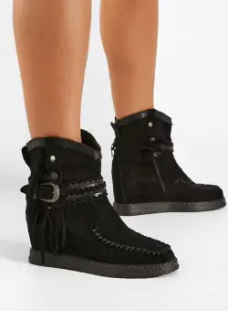 Cizme mocc negre Izenite