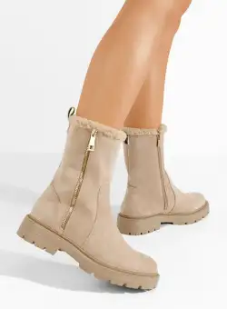 Cizme scurte dama Midna bej