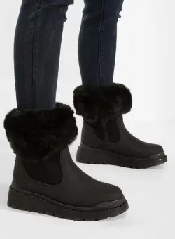 Cizme scurte dama negre Pomezia