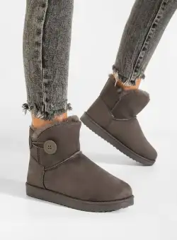 Cizme tip ugg gri Troyes