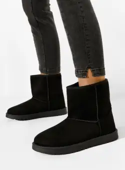 Cizme tip ugg negre Chica