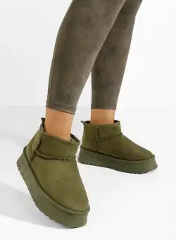 Cizme tip ugg Sarrisa verzi