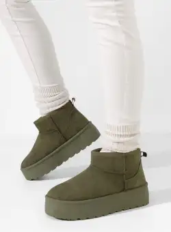 Cizme tip ugg Savieda verzi