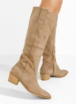 Cizme western dama Suena kaki