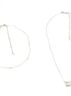 Colier ALDO argintiu, 13350130, din metal