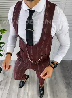 Compleu barbati Vesta + Pantaloni grena B5517 27-5 E* 108-3 / 300-5/ 51-5