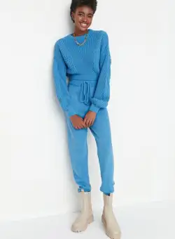 Compleu dama albastru Masika