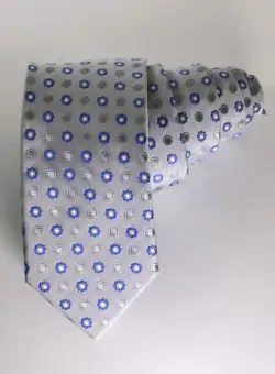 Cravata 248 galben flori Massimo Clessi