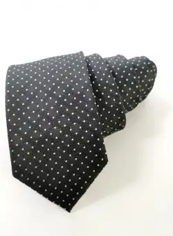 Cravata 251 neagra puncte Massimo Clessi