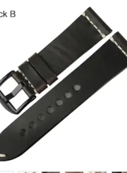 Curea ceas piele naturala neagra B3711 CU1