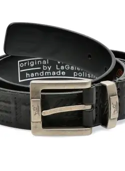 Curea LA GALERE neagra, 7871640, din piele naturala