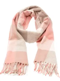 Esarfa EPICA roz, C1378, din material textil