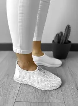 Espadrile dama casual albe CL10 A3-2