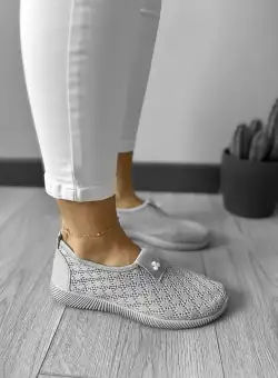 Espadrile dama casual gri CL08