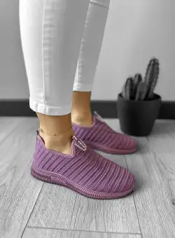 Espadrile dama casual mov CL05