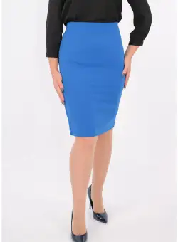 Fusta albastra conica