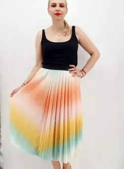 Fusta plisata multicolor