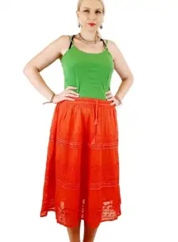 Fusta Stilizata cu broderie Iuliana 6