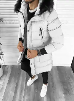 Geaca barbati groasa gri de iarna 5040 58-2 