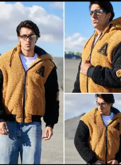 Geaca barbati groasa maro de iarna 123447 66