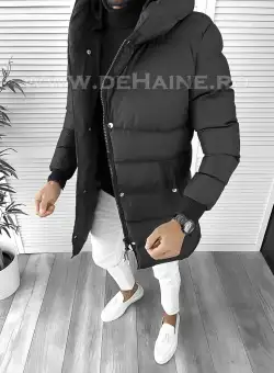Geaca barbati groasa neagra de iarna 1100 N16