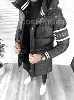 Geaca barbati groasa neagra de iarna 9021 *N1-5 E