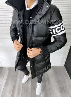 Geaca barbati groasa neagra de iarna B7558 Z21