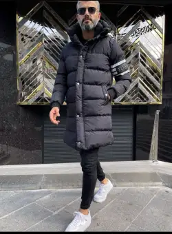 Geaca barbati groasa neagra de iarna B9648 67-3** E