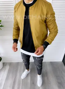 Geaca barbati primavara maro deschis B6327 Z15