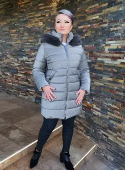 Geaca Beatrice bej Virginia Blu