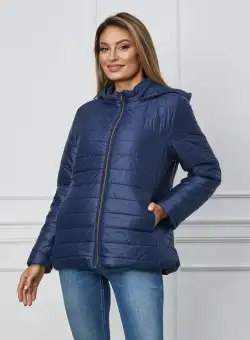 Geaca Doina bleumarin din fas matlasata