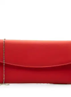 Geantă plic elegantă din piele naturală pentru damă - 4015 Roșu box
