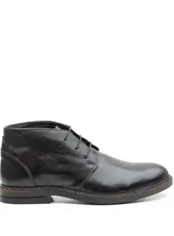 Ghete barbati din piele naturala, Leofex -598 Negru box