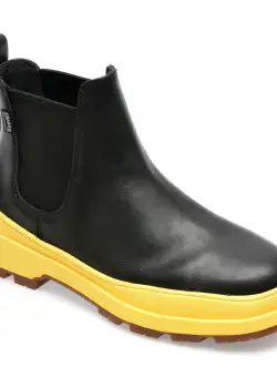Ghete CAMPER negre, K400734, din piele naturala
