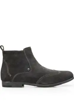 Ghete casual din piele intoarsa pentru barbati - 705 gri velur