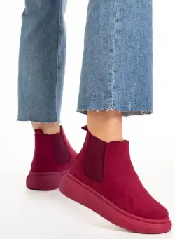 Ghete chelsea dama grena Alenna V2