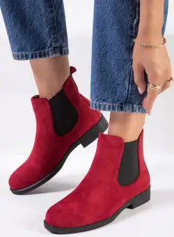 Ghete chelsea dama rosii Zelmira