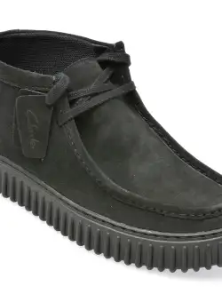 Ghete CLARKS negre, TORHHI, din piele intoarsa