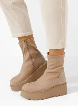 Ghete cu platformă Hannah kaki