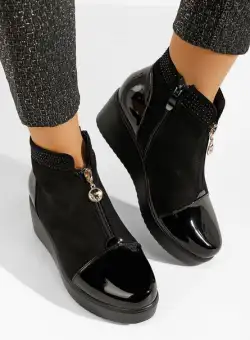 Ghete cu platformă Resora negre